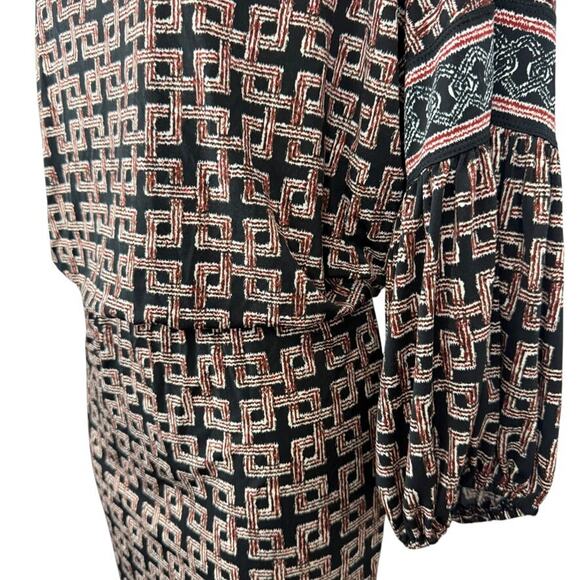 Max Studio Womens Black Blouson Long Sleeve Stretch Jersey Knit Dress sz M - Picture 9 of 16